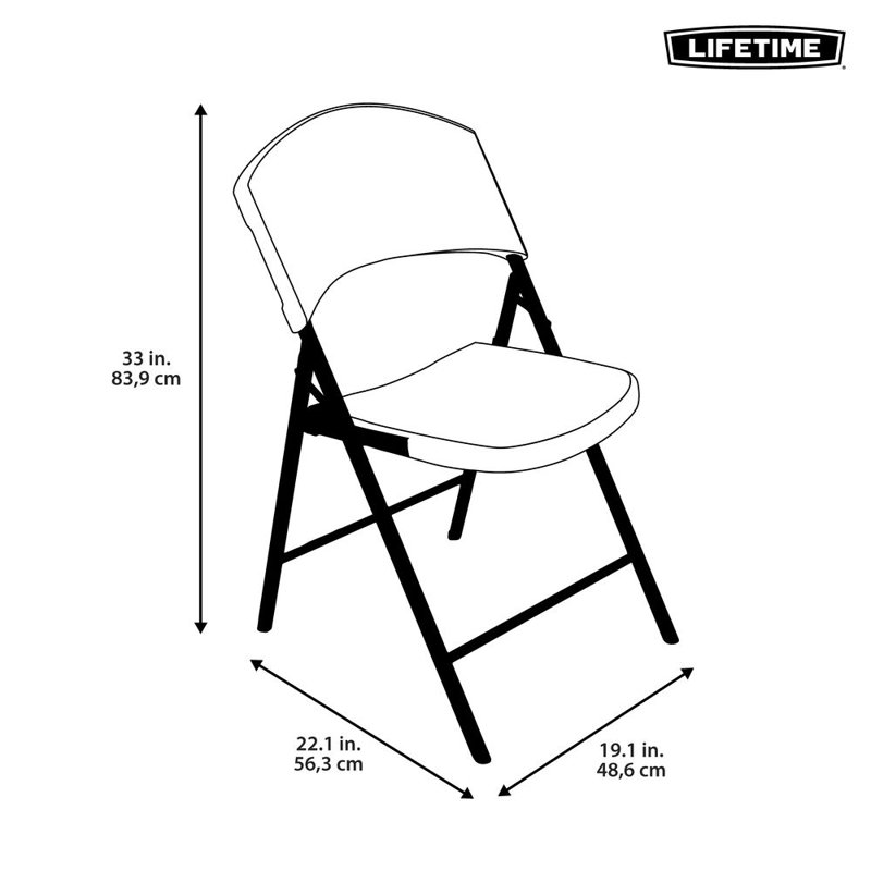 Lifetime Plastic/Resin Banquet Folding Chair Folding Chair Set Wayfair